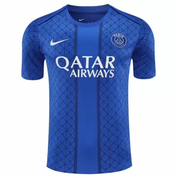 2025 2026 Paris Saint Germain Mens Pre Match Soccer Jersey Royal Blue