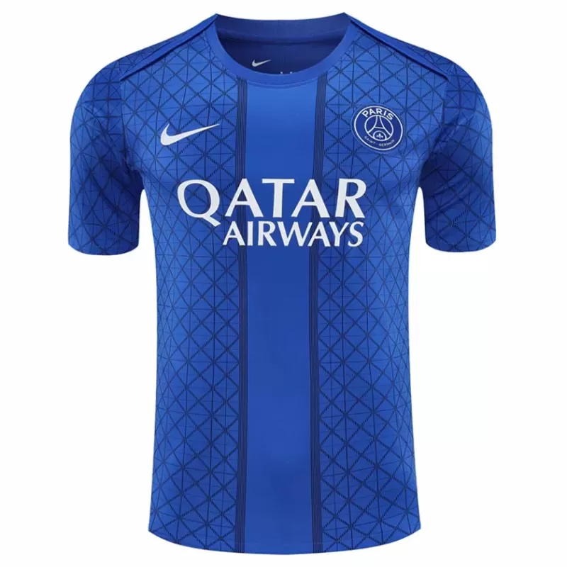 2025 2026 Paris Saint Germain Mens Pre Match Soccer Jersey Royal Blue 2025 2026 Paris Saint Germain Mens Pre Match Soccer Jersey Royal Blue