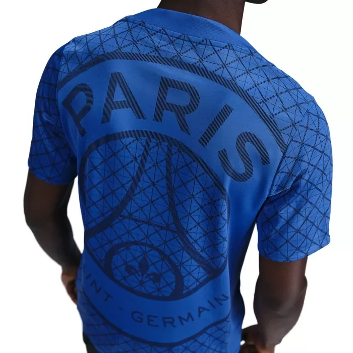 2025 2026 Paris Saint Germain Mens Pre Match Soccer Jersey Royal Blue 2025 2026 Paris Saint Germain Mens Pre Match Soccer Jersey Royal Blue