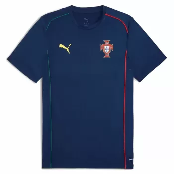 2025 2026 Portugal Mens Casual Soccer T-Shirt Navy Blue