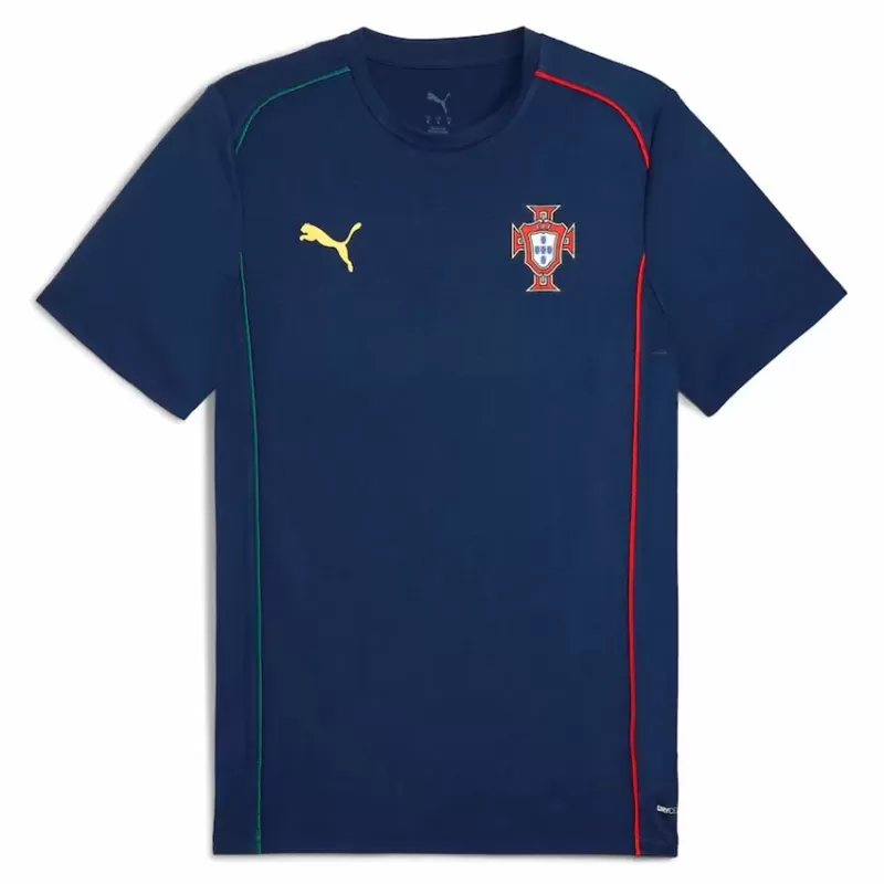 2025 2026 Portugal Mens Casual Soccer T-Shirt Navy Blue 2025 2026 Portugal Mens Casual Soccer T-Shirt Navy Blue