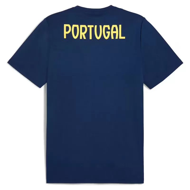 2025 2026 Portugal Mens Casual Soccer T-Shirt Navy Blue 2025 2026 Portugal Mens Casual Soccer T-Shirt Navy Blue
