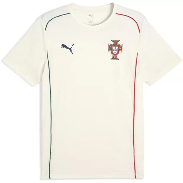 2025 2026 Portugal Mens Casual Soccer T-Shirt White 2025 2026 Portugal Mens Casual Soccer T-Shirt White