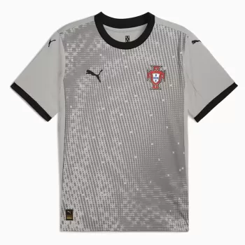 2025 2026 Portugal Mens Goalkeeper Gray Soccer Jersey