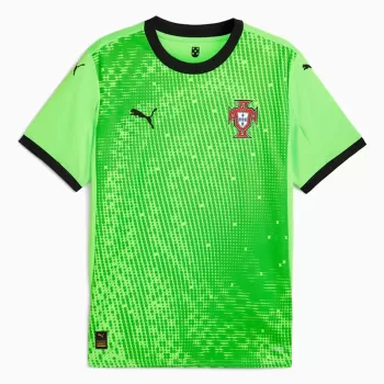 2025 2026 Portugal Mens Goalkeeper Green Soccer Jersey