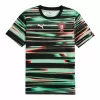 2025 2026 Portugal Mens Pre Match Soccer Jersey Black Abstract