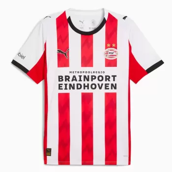2025 2026 PSV Eindhoven Mens Home Soccer Jersey Iconic Stripes