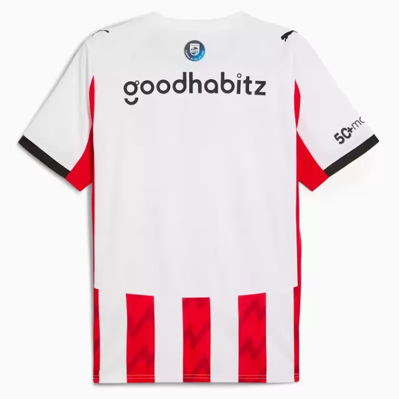 2025 2026 PSV Eindhoven Mens Home Soccer Jersey Iconic Stripes