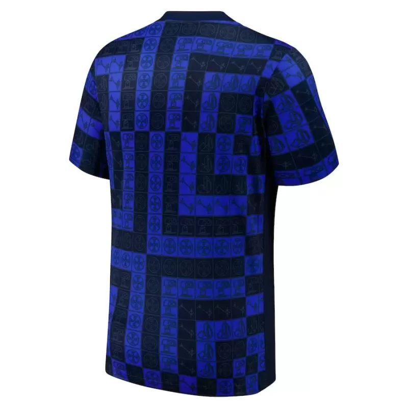 2025 2026 Pumas UNAM Mens Pre Match Soccer Jersey Sail Gold