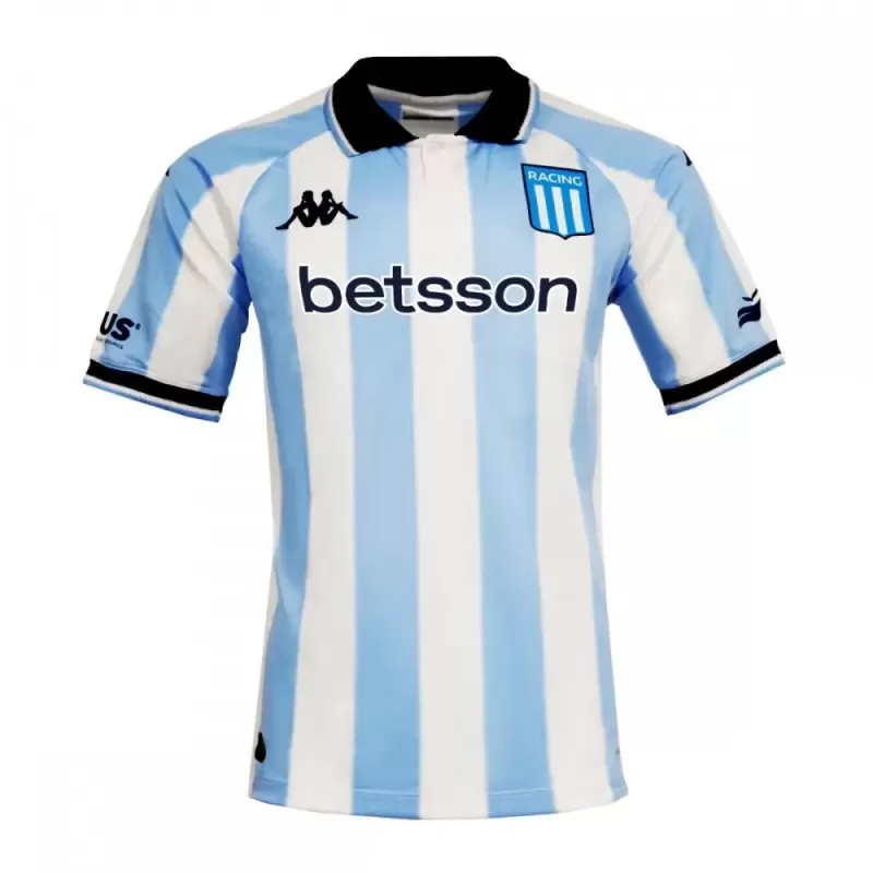 2025 2026 Racing Club Mens Home Soccer Jersey Navy White
