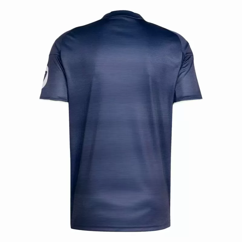2025 2026 Real Madrid Mens Away Soccer Jersey Orange Moiré