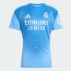 2025 2026 Real Madrid Mens Home Goalkeeper Soccer Jersey Blue Burst