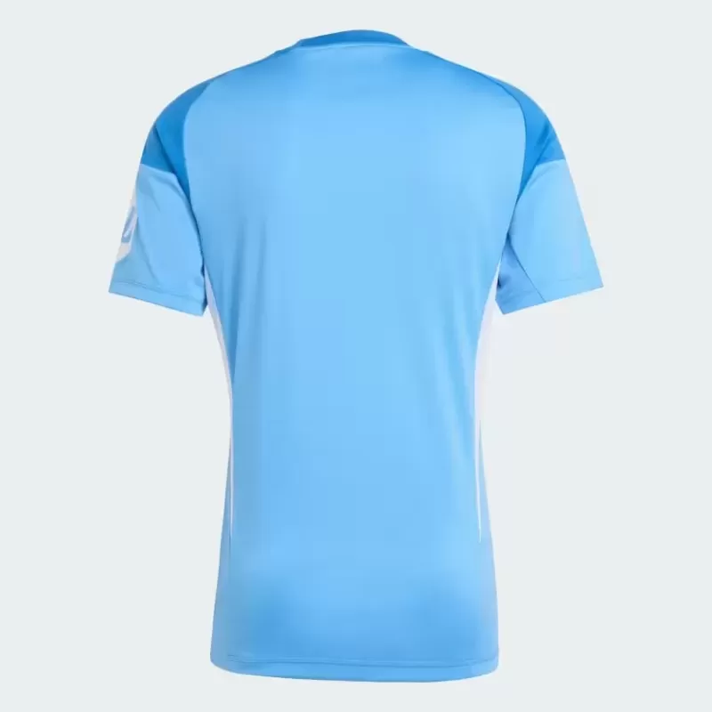 2025 2026 Real Madrid Mens Home Goalkeeper Soccer Jersey Blue Burst