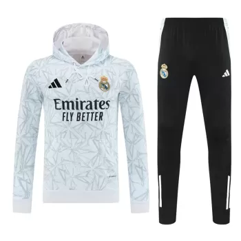 2025 2026 Real Madrid Mens Hooded Training Soccer Tracksuit Kit