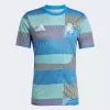 2025 2026 Real Madrid Mens Pre Match Soccer Jersey Blue Bird