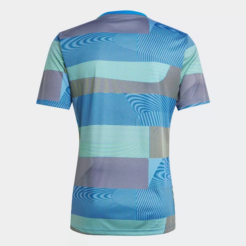 2025 2026 Real Madrid Mens Pre Match Soccer Jersey Blue Bird