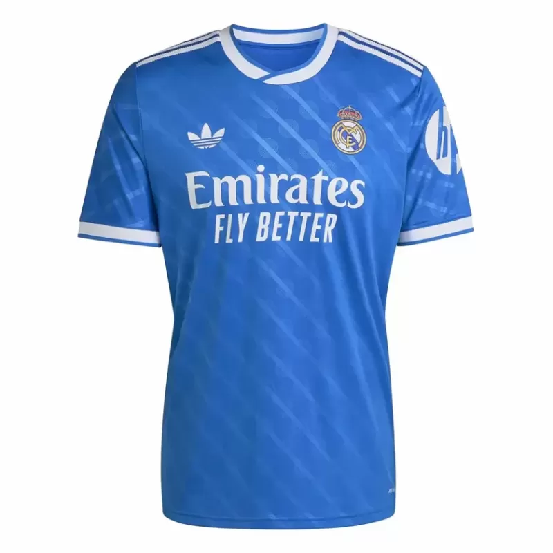 2025 2026 Real Madrid Mens Third Soccer Jersey Blue Heritage 2025 2026 Real Madrid Mens Third Soccer Jersey Blue Heritage
