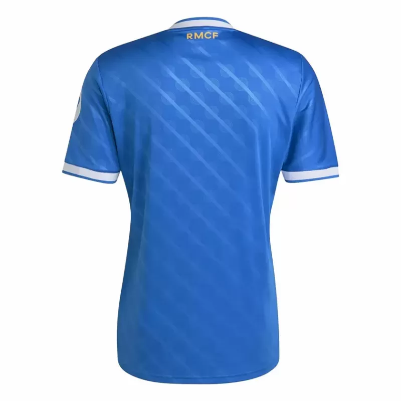 2025 2026 Real Madrid Mens Third Soccer Jersey Blue Heritage 2025 2026 Real Madrid Mens Third Soccer Jersey Blue Heritage
