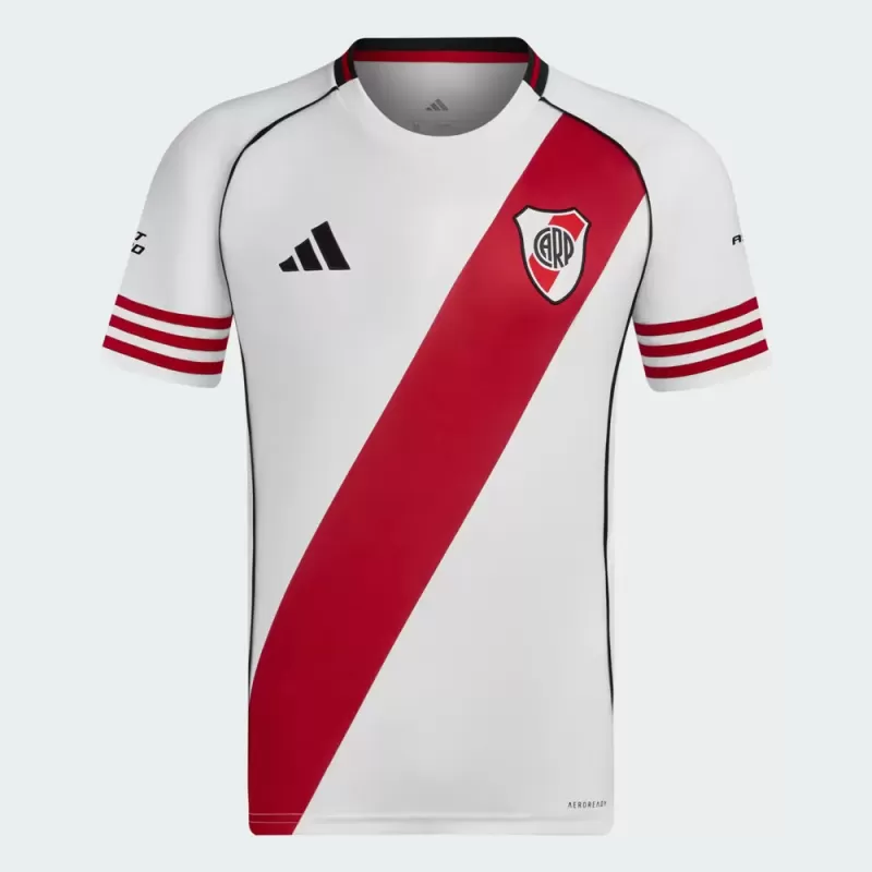 2025 2026 River Plate Mens Home Soccer Jersey White Red