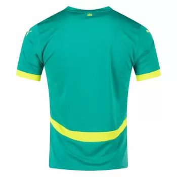 2025 2026 Senegal Mens Away Soccer Jersey Green Lion Graphic
