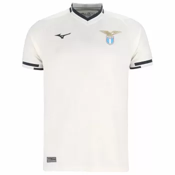 2025 2026 SS Lazio Mens Away Soccer Jersey Blue Embossed