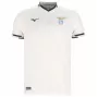2025 2026 SS Lazio Mens Away Soccer Jersey Blue Embossed