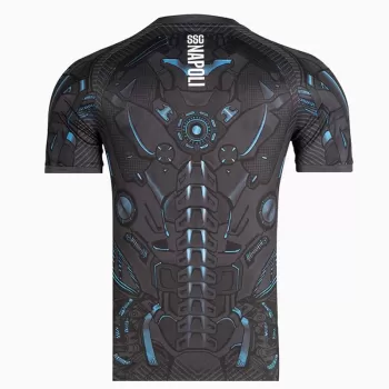2025 2026 SSC Napoli Mens Ebony Training Soccer Jersey Cyborg Texture