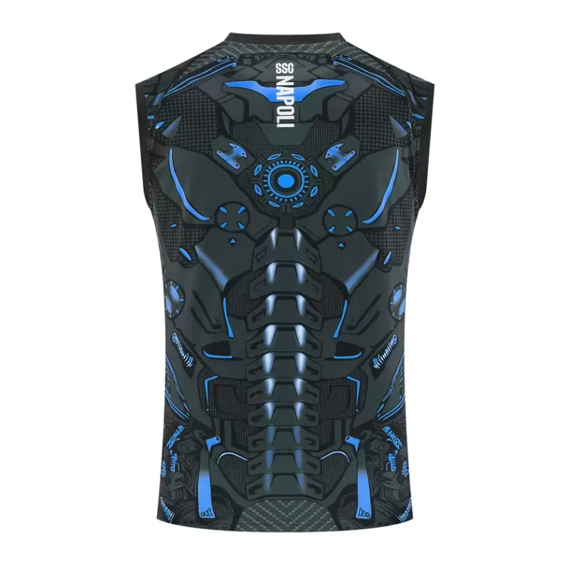 2025 2026 SSC Napoli Mens Ebony Training Soccer Singlet Cyborg Edition