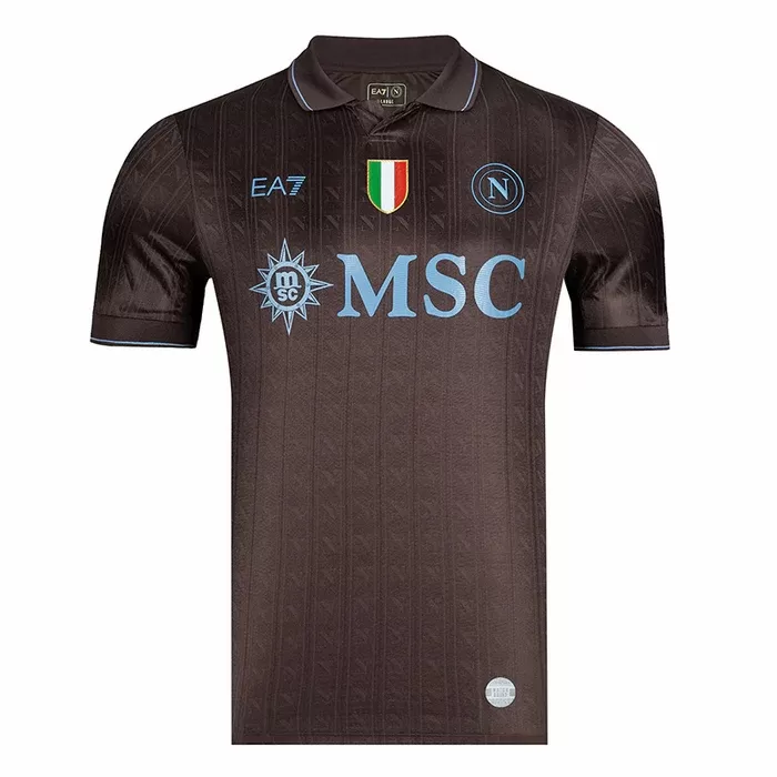 2025 2026 SSC Napoli Mens Third Soccer Jersey Moka Scudetto