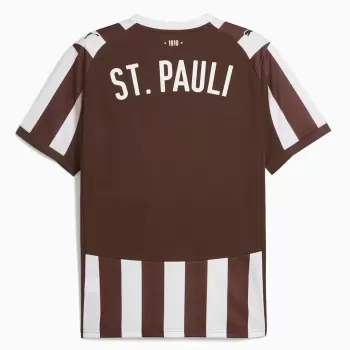 2025 2026 St Pauli Mens Home Soccer Jersey Brown National Kit