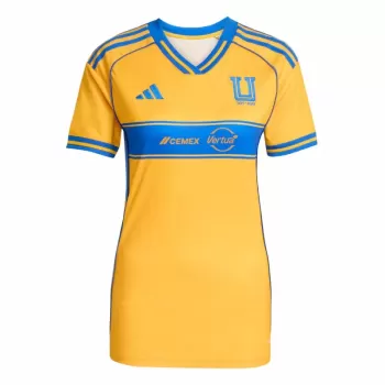2025 2026 Tigres UANL Womens Home Soccer Jersey Yellow Blue