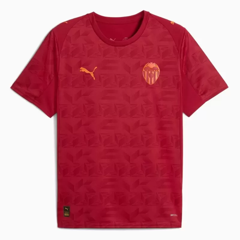 2025 2026 Valencia CF Mens Away Soccer Jersey Maroon Orange 2025 2026 Valencia CF Mens Away Soccer Jersey Maroon Orange