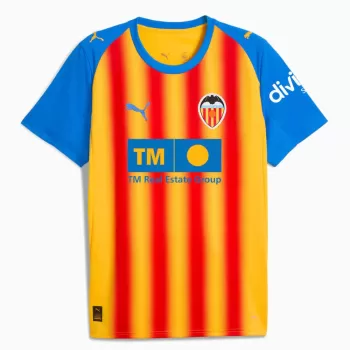 2025 2026 Valencia CF Mens Third Soccer Jersey Black Jacquard