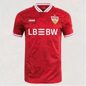 2025 2026 VfB Stuttgart Mens Away Soccer Jersey Forest Pattern