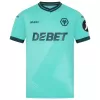2025 2026 Wolverhampton Wanderers Mens Away Soccer Jersey Black Gold