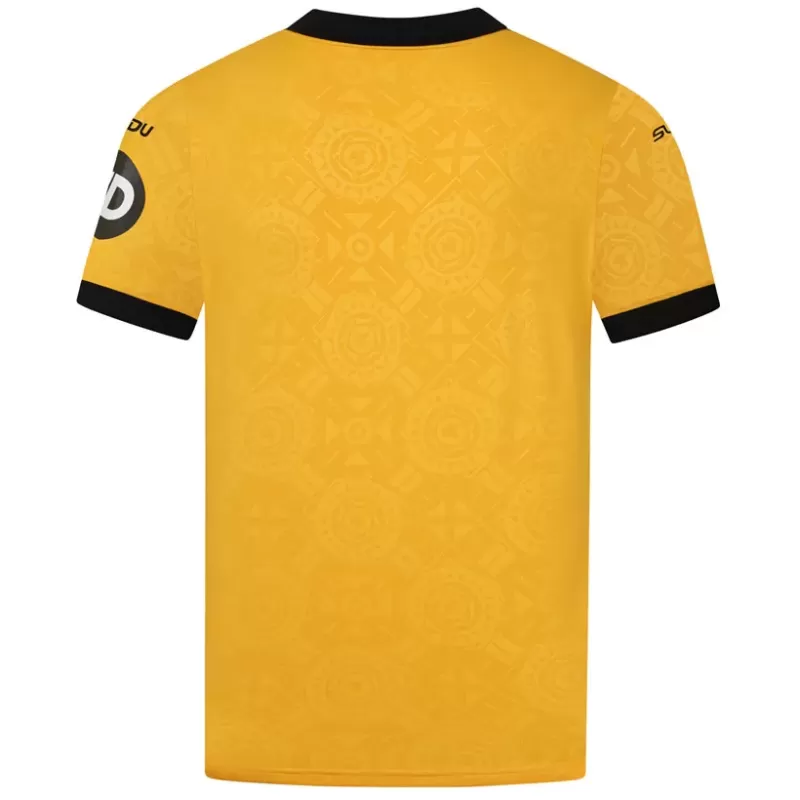 2025 2026 Wolverhampton Wanderers Mens Home Soccer Jersey Molineux Pattern 2025 2026 Wolverhampton Wanderers Mens Home Soccer Jersey Molineux Pattern