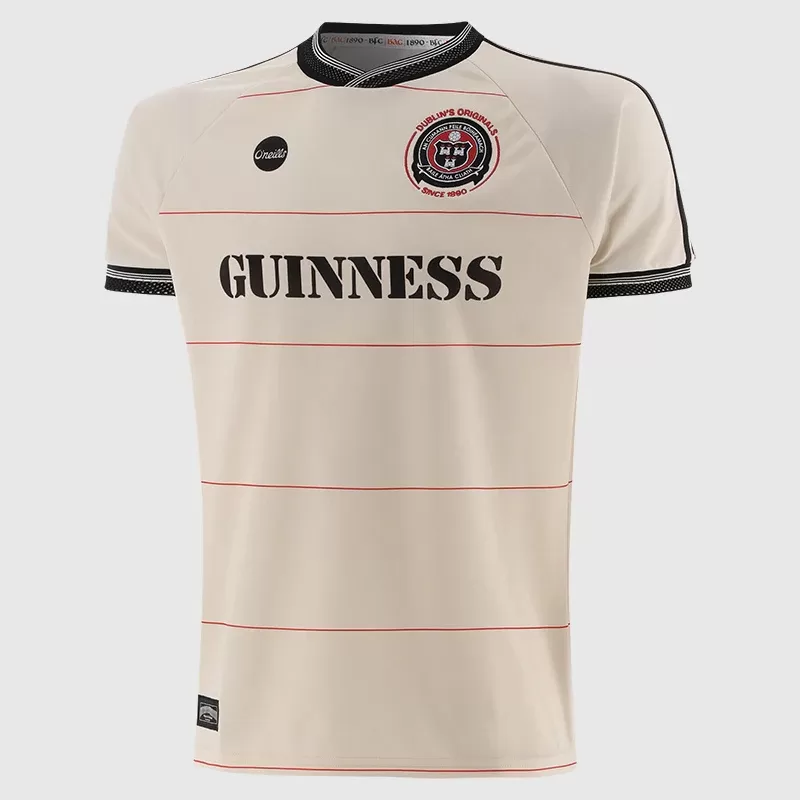 2025 Bohemian FC Mens Away Soccer Jersey Cream Pinstripe Vintage Style 2025 Bohemian FC Mens Away Soccer Jersey Cream Pinstripe Vintage Style
