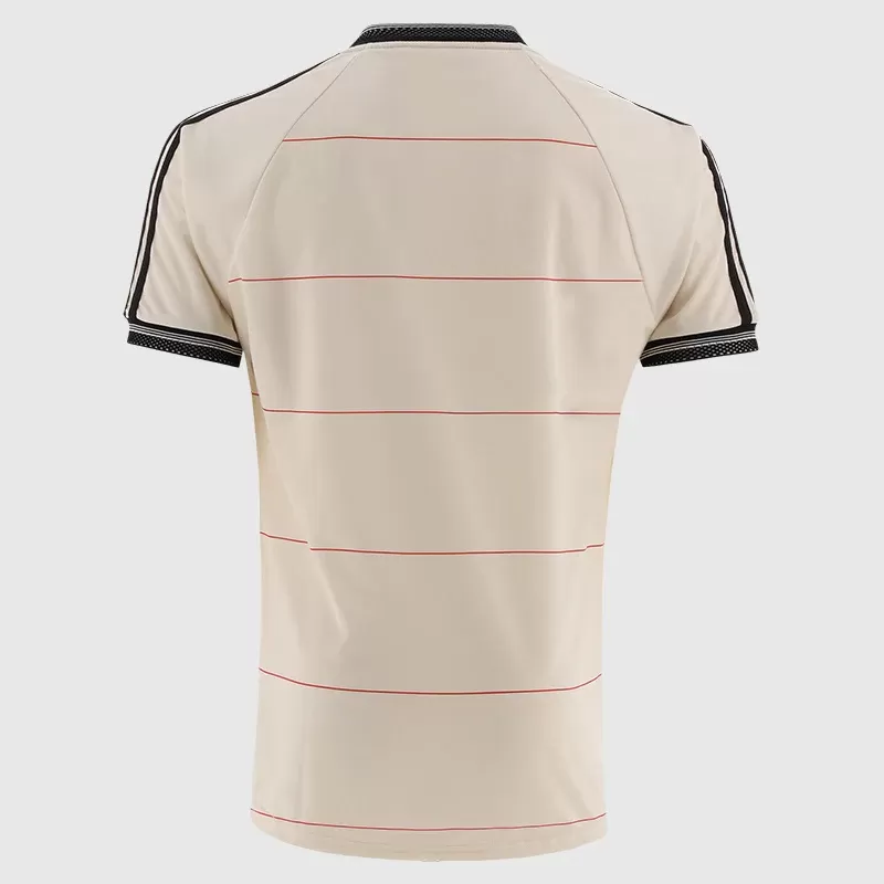 2025 Bohemian FC Mens Away Soccer Jersey Cream Pinstripe Vintage Style 2025 Bohemian FC Mens Away Soccer Jersey Cream Pinstripe Vintage Style