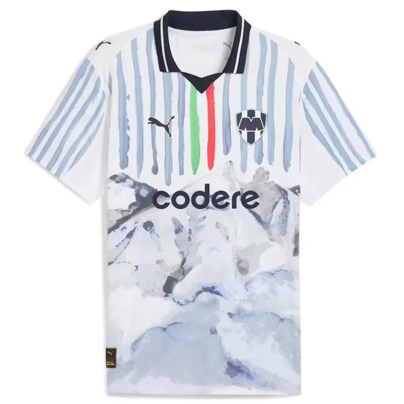 2025 CF Monterrey Mens FIFA Club World Cup Soccer Jersey White Artist Edition 2025 CF Monterrey Mens FIFA Club World Cup Soccer Jersey White Artist Edition