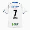 2025 Gamba Osaka Mens Away Soccer Jersey White Blue Stripe