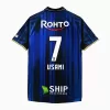 2025 Gamba Osaka Mens Home Soccer Jersey Black Blue Stripes