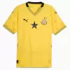 2025 Ghana Mens Away Soccer Jersey Bold Yellow Black Star