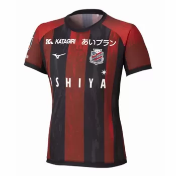 2025 Hokkaido Consadole Sapporo Mens Home Soccer Jersey Red Black