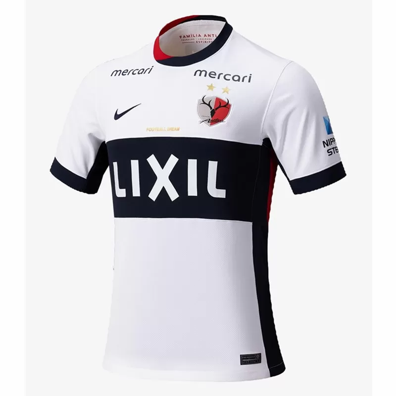 2025 Kashima Antlers Mens Away Soccer Jersey White Navy 2025 Kashima Antlers Mens Away Soccer Jersey White Navy