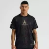 2025 The Parisians Mens European Champions Soccer Jersey Wing Design Black Red
