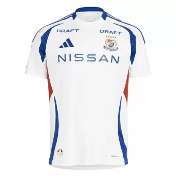 2025 Yokohama F Marinos Mens Away Soccer Jersey White Blue