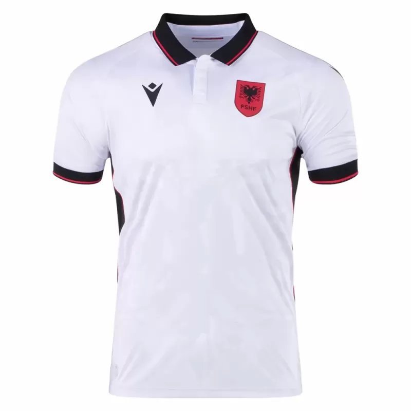 24-25 Albania Mens Away Jersey White Black 24-25 Albania Mens Away Jersey White Black