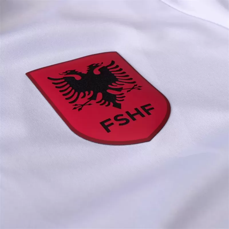 24-25 Albania Mens Away Jersey White Black 24-25 Albania Mens Away Jersey White Black