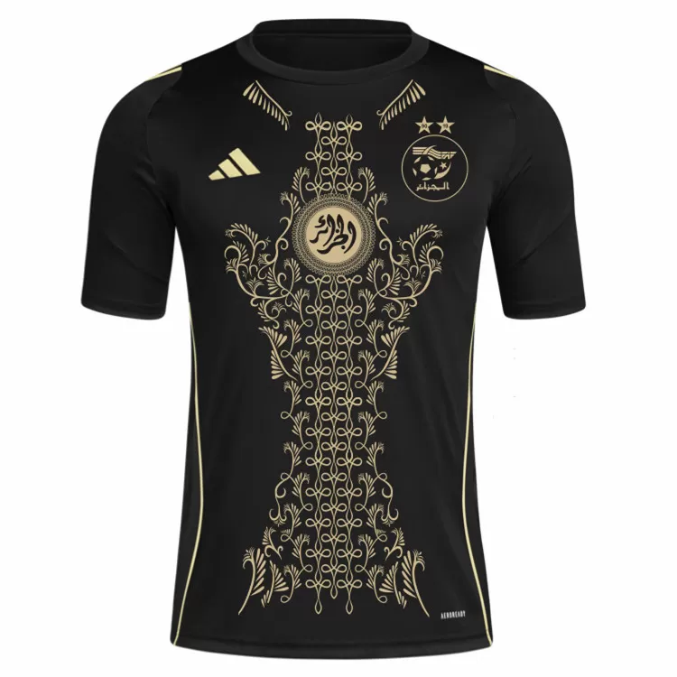 24-25 Algeria Mens Black Karakou Jersey Special Edition 24-25 Algeria Mens Black Karakou Jersey Special Edition