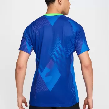 25-26 Brazil Mens Away Soccer Jersey Blue Electric Green